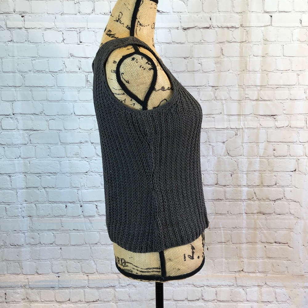 Jones New York Graphite Knit Sleeveless Tank Top Large - Picture 2 of 5